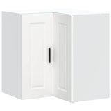 Armoire d'angle murale de cuisine Porto blanc bois d'ingénierie