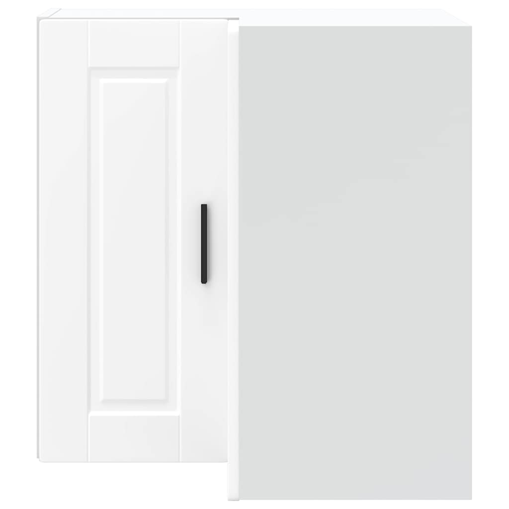 Armoire d'angle murale de cuisine Porto blanc bois d'ingénierie