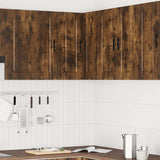 Porto smoked oak kitchen wall corner cabinet