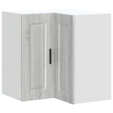 Armoire d'angle murale de cuisine Porto sonoma gris