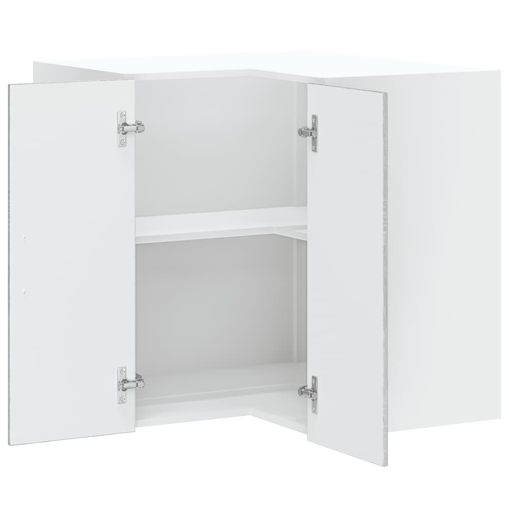 Armoire d'angle murale de cuisine Porto sonoma gris