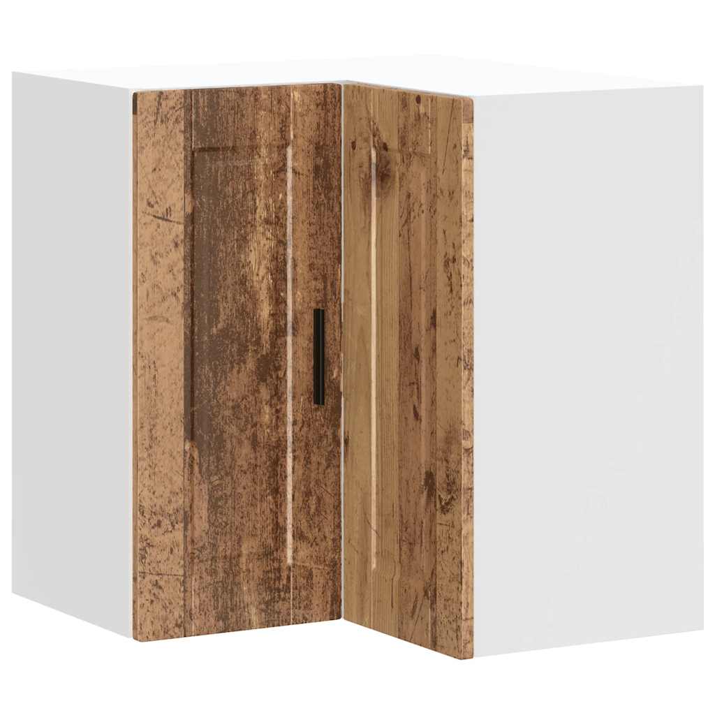 Armoire d'angle murale de cuisine Porto vieux bois