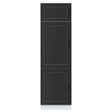 Armoire de cuisine Porto noir bois d'ingénierie