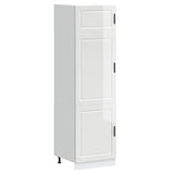 Armoire de cuisine Porto blanc brillant bois d'ingénierie