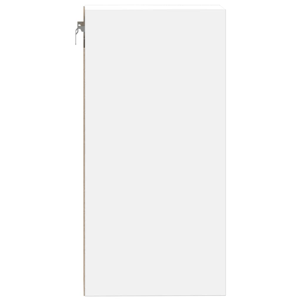 Armoire suspendue blanc 20x29,5x60 cm bois d'ingénierie