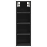 Armoire suspendue noir 20x29,5x60 cm bois d'ingénierie