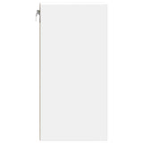 Armoire suspendue blanc 30x29,5x60 cm bois d'ingénierie