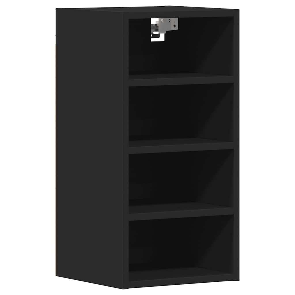 Black hanging cabinet 30x29.5x60 cm engineered wood