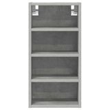 Armoire suspendue gris béton 30x29,5x60 cm bois d'ingénierie