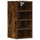 Hanging cabinet smoked oak 30x29.5x60 cm engineered wood