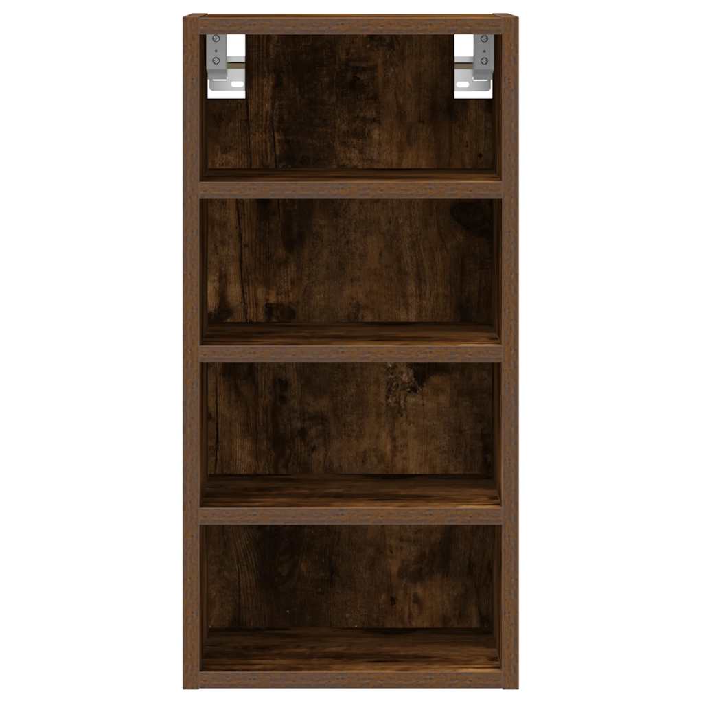 Armoire suspendue chêne fumé 30x29,5x60 cm bois d'ingénierie