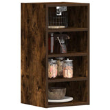 Hanging cabinet smoked oak 30x29.5x60 cm engineered wood