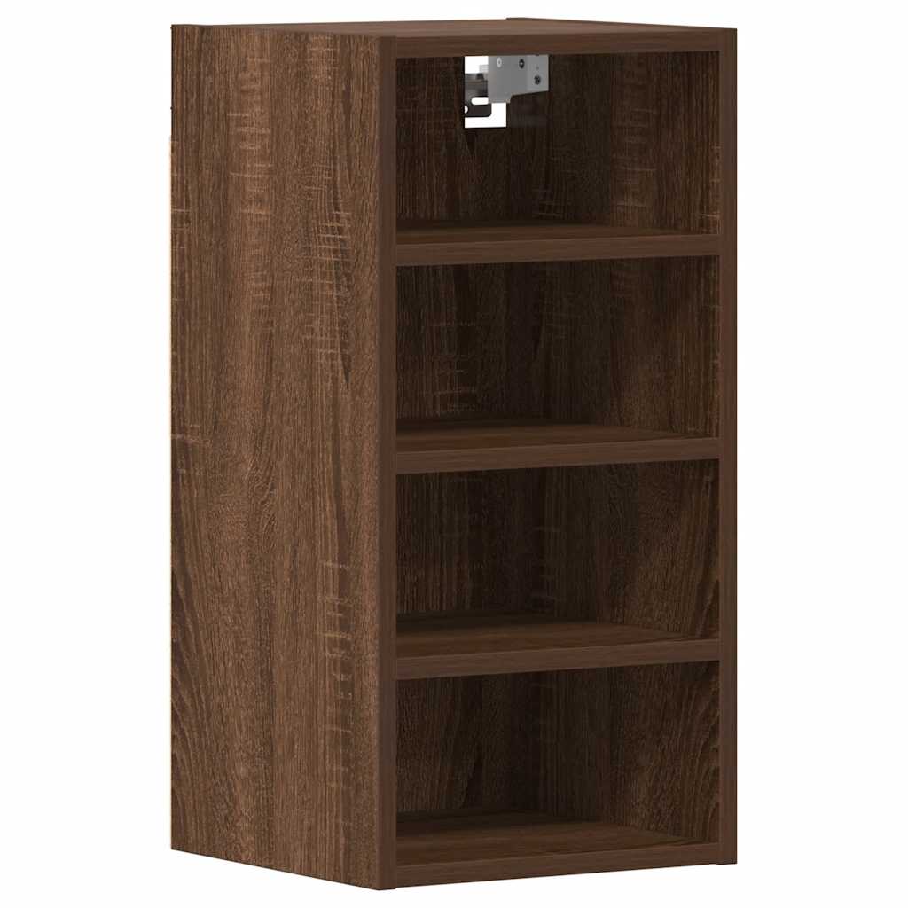 Armoire suspendue chêne marron 30x29,5x60 cm bois d'ingénierie