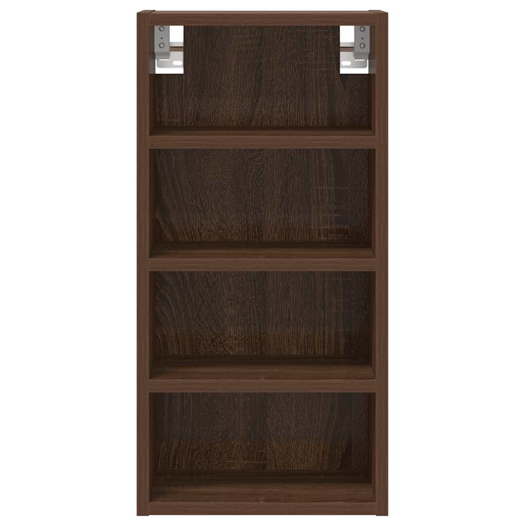 Armoire suspendue chêne marron 30x29,5x60 cm bois d'ingénierie