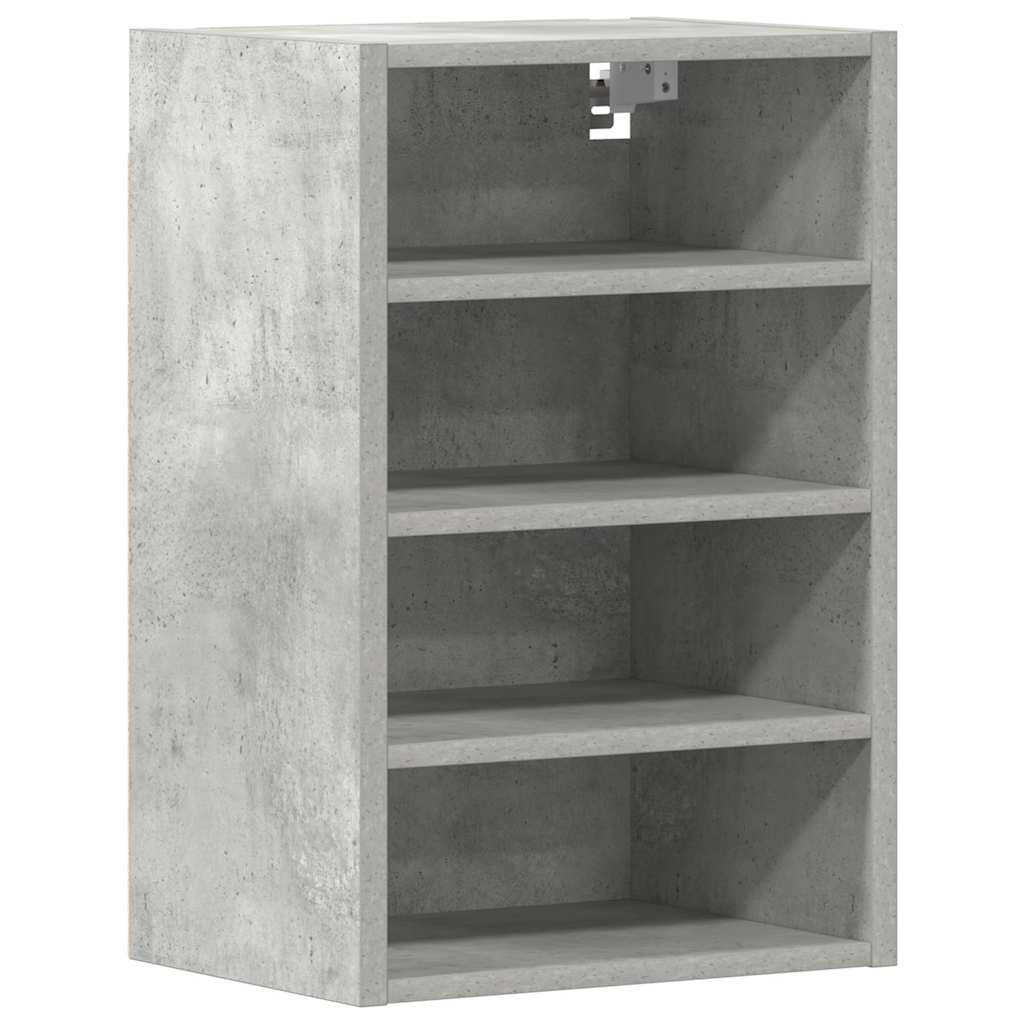 Armoire suspendue gris béton 40x29,5x60 cm bois d'ingénierie