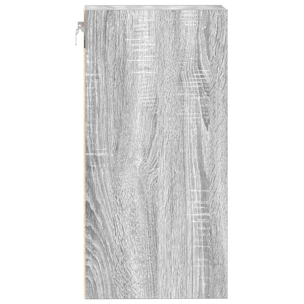 Armoire suspendue sonoma gris 40x29,5x60 cm bois d'ingénierie