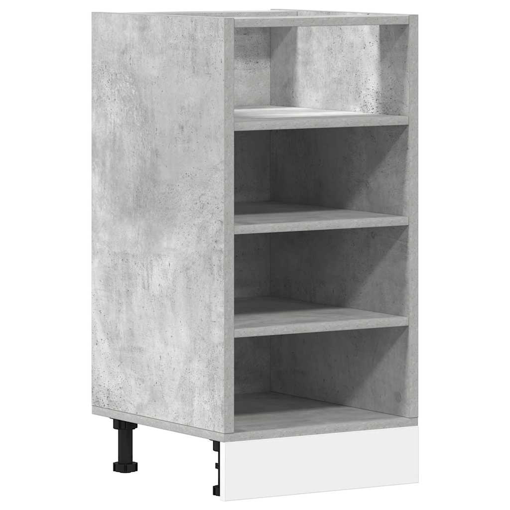 Armoire de plancher gris béton 40x44,5x81,5cm bois d’ingénierie