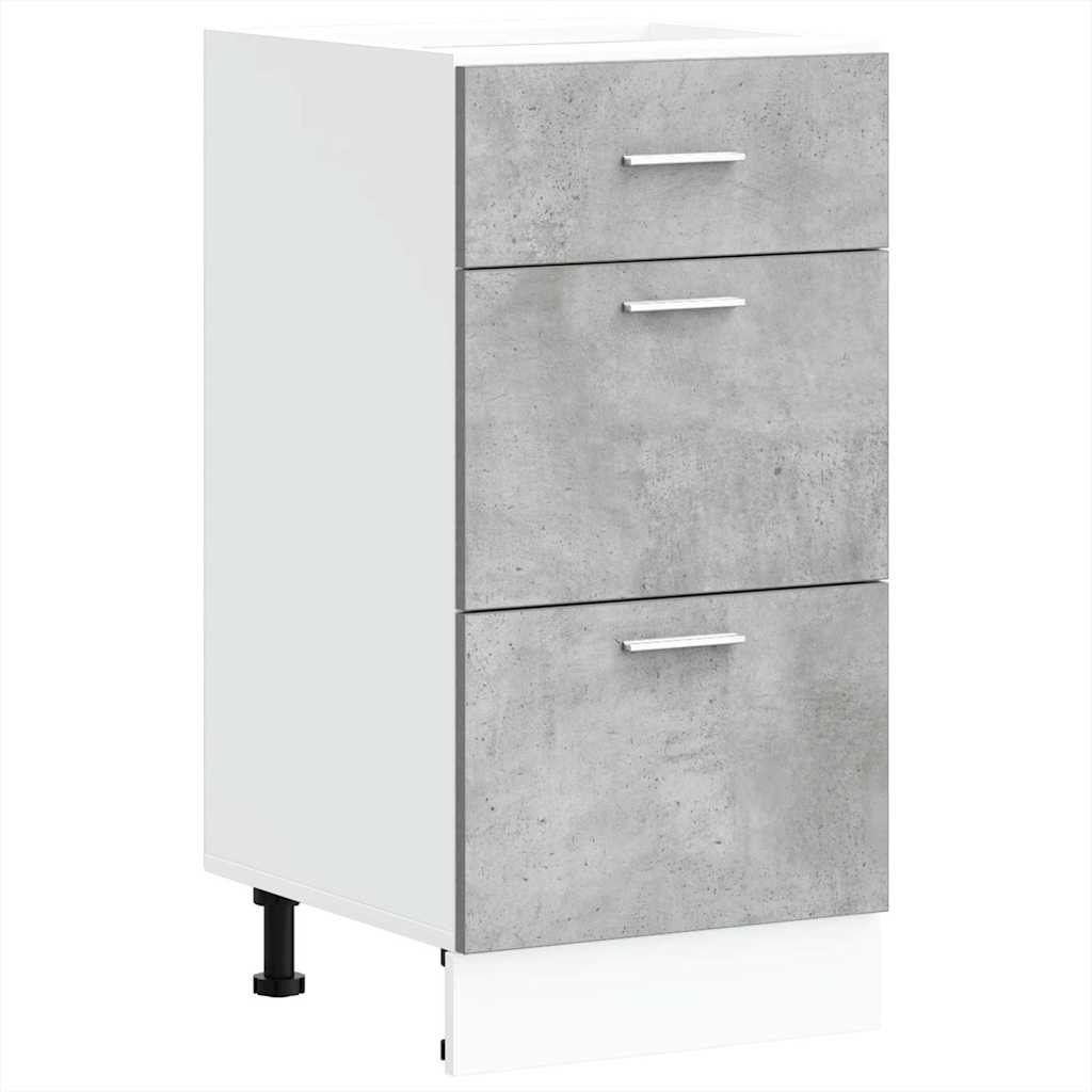 Armoire de plancher gris 40x46x81,5 cm bois d'ingénierie