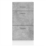 Armoire de plancher gris 40x46x81,5 cm bois d'ingénierie