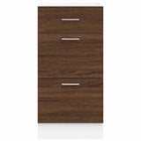 Armoire de plancher chêne marron 40x46x81,5cm bois d'ingénierie