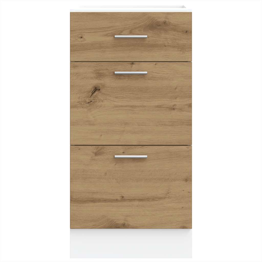 Armoire de plancher chêne artisanal 40x46x81,5 cm