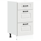 Kalmar white engineered wood kitchen cabinet