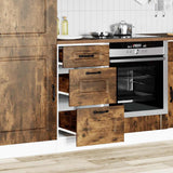 Armoire de cuisine Kalmar chêne fumé bois d'ingénierie