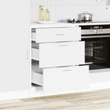 Armoire de cuisine blanc bois d'ingénierie