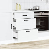 Armoire de cuisine Kalmar blanc bois d'ingénierie