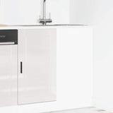 Porto kitchen cabinet white gloss engineered wood