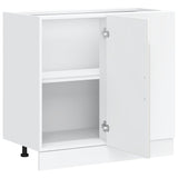 Armoire de cuisine Porto blanc brillant bois ingénierie