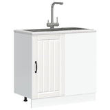 Meuble de base de lavabo Lucca blanc bois d'ingénierie