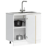 Meuble de base de lavabo Lucca chêne sonoma bois d'ingénierie