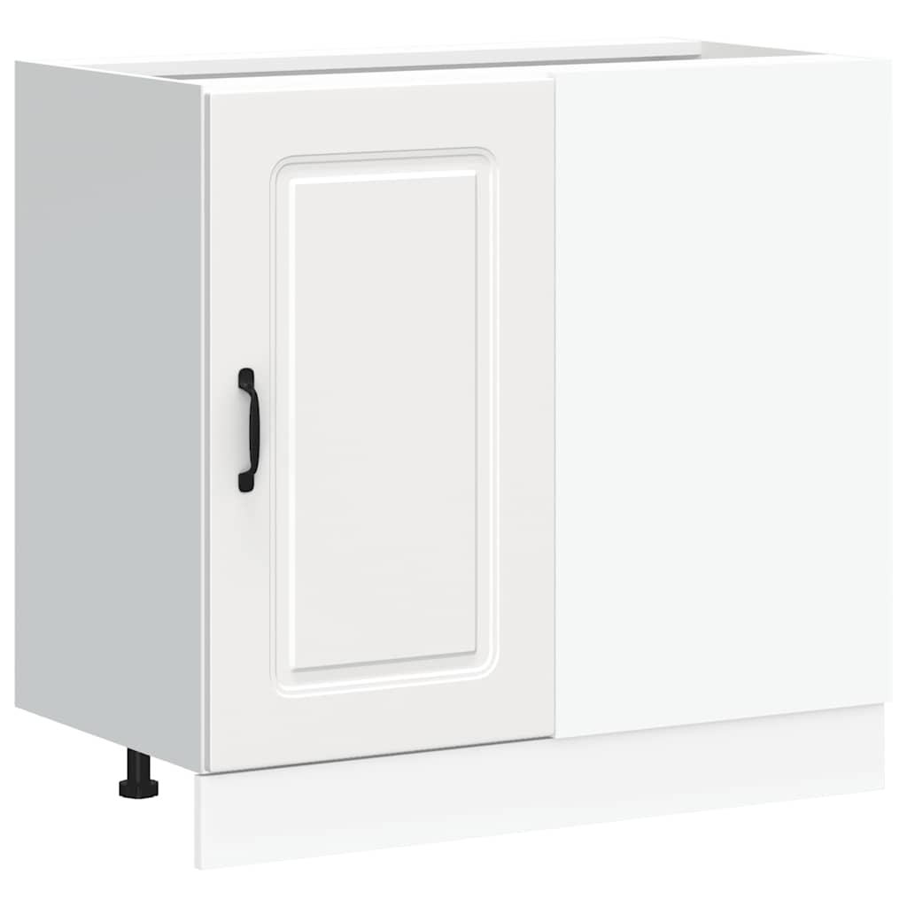 Armoire de cuisine Kalmar blanc bois d'ingénierie