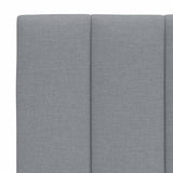 Cadre de lit sans matelas gris clair 80x200 cm tissu