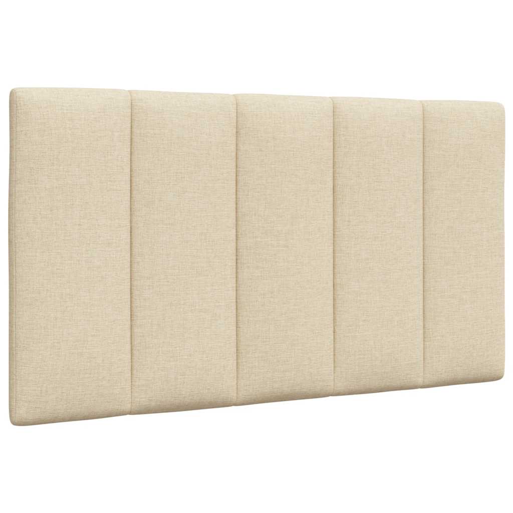 Cadre de lit sans matelas crème 80x200 cm tissu