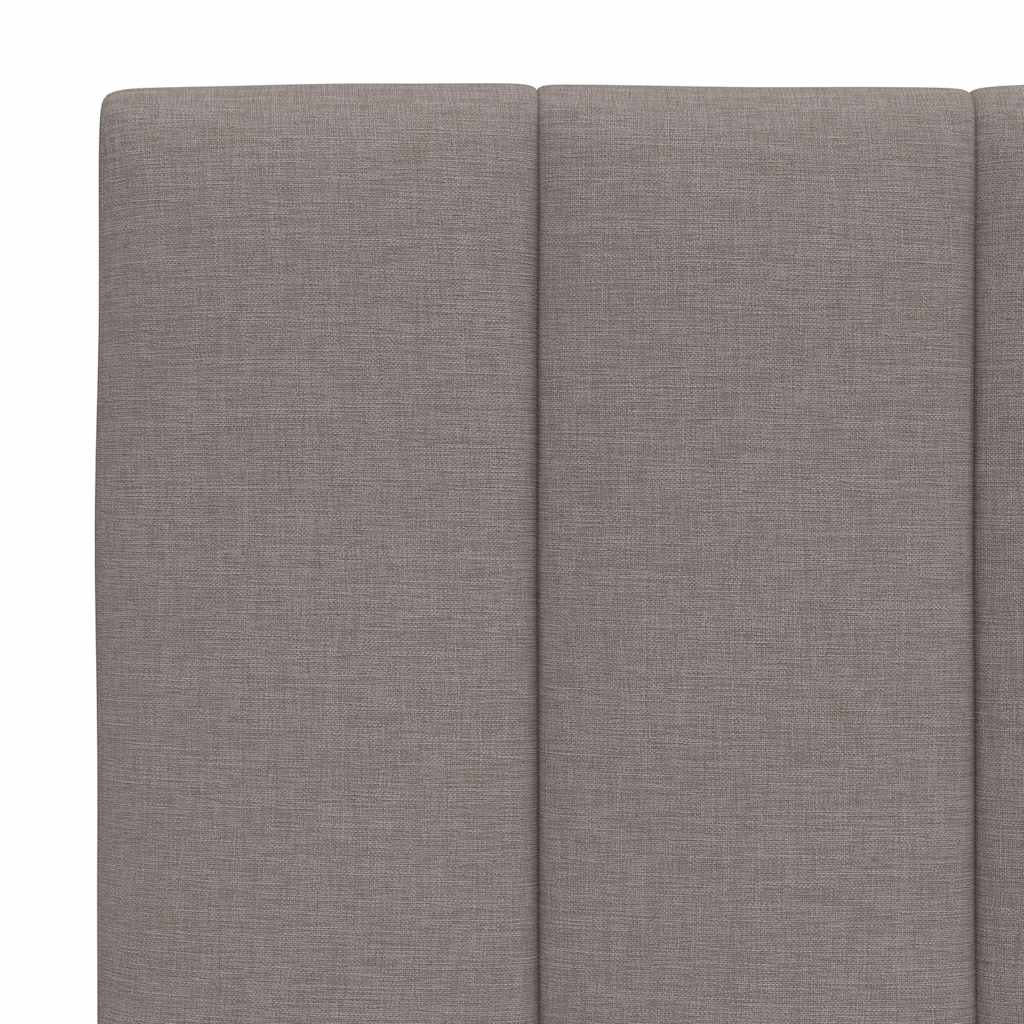 Cadre de lit sans matelas taupe 90x190 cm tissu