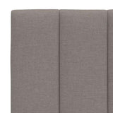 Cadre de lit sans matelas taupe 90x200 cm tissu