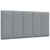 Cadre de lit sans matelas gris clair 100x200 cm tissu