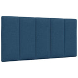 Cadre de lit sans matelas bleu 100x200 cm tissu