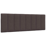 Cadre de lit sans matelas marron foncé 120x200 cm tissu