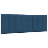 Cadre de lit sans matelas bleu 120x200 cm tissu