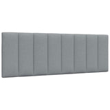 Cadre de lit sans matelas gris clair 140x200 cm tissu