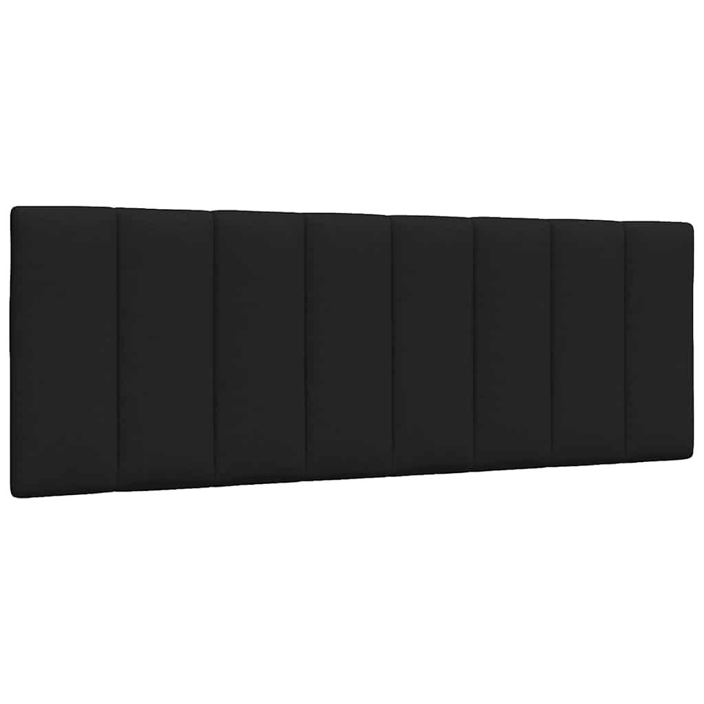 Cadre de lit sans matelas noir 140x200 cm tissu