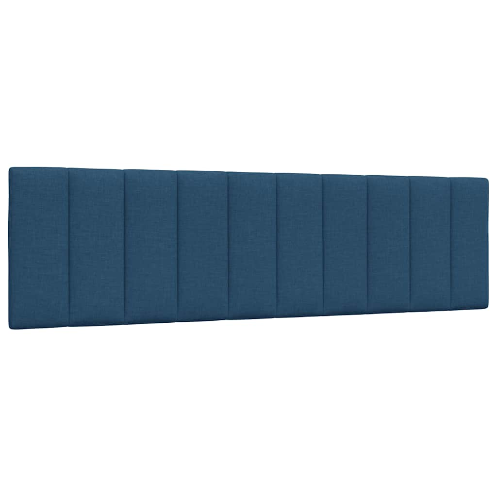 Bed frame without mattress blue 180x200 cm fabric