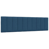 Bed frame without mattress blue 180x200 cm fabric