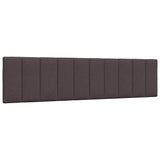 Cadre de lit sans matelas marron foncé 200x200 cm tissu