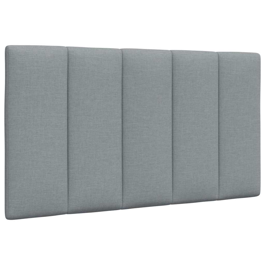 Cadre de lit sans matelas gris clair 80x200 cm tissu