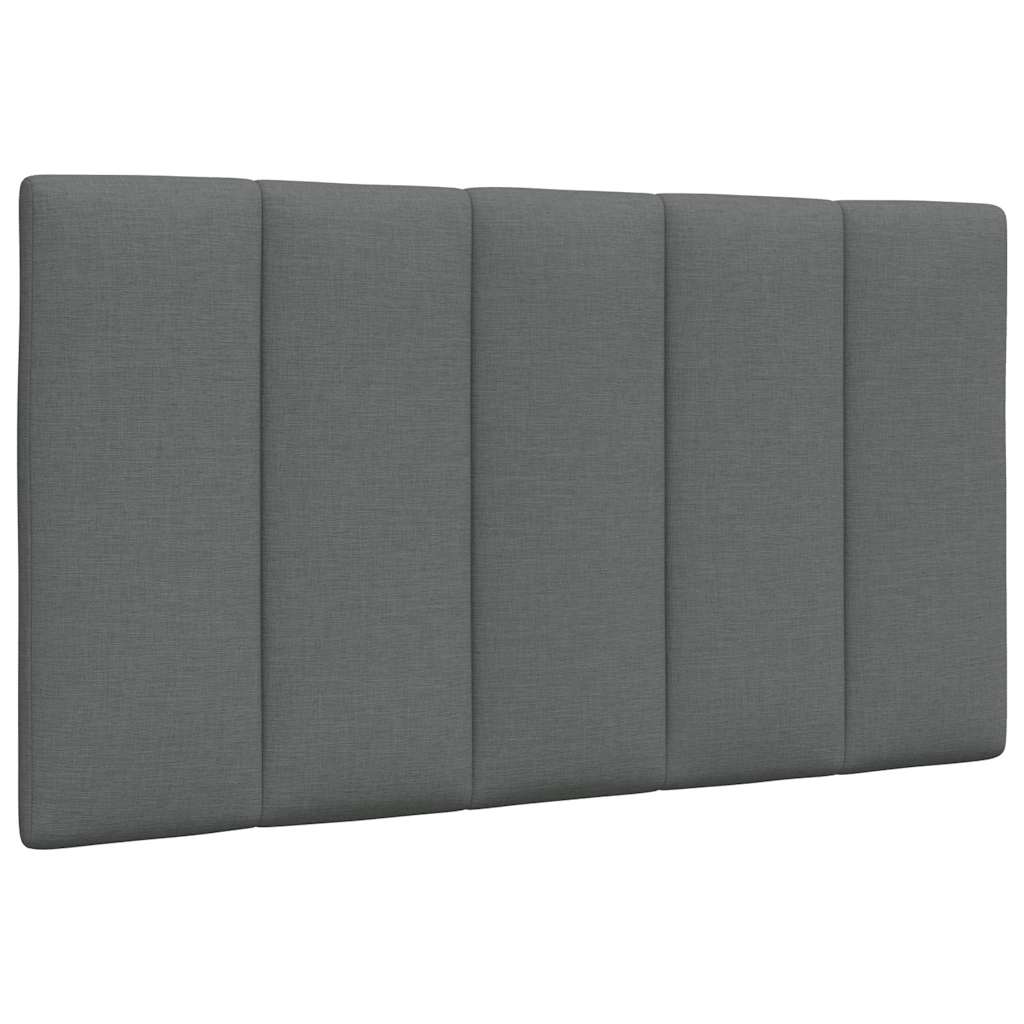 Cadre de lit sans matelas gris foncé 80x200 cm tissu