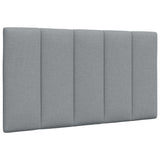 Cadre de lit sans matelas gris clair 90x200 cm tissu